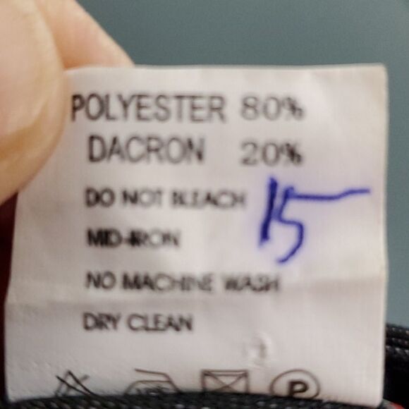 YIMANBEIER, Y2K Vintage mid length skirt. Modest, size 11. Gray-bling - Picture 9 of 9